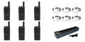 SR-Moto SL300-U-SC-99 UHF Digital DMR Radio with E346 Headset & Multi Unit Charger (6 Pack)