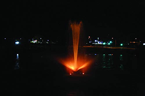 Kasco Floating Fountain with Color-Changing LED Lights 3/4HP Yellow