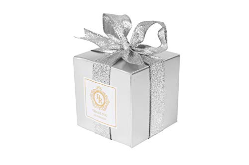 Nice Products Personalized Wedding Favor Candle 7oz All Natural Soy 50 Pcs Silver