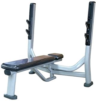 French Fitness Olympic Bumper Plate Set 235 lbs + Bench (New)