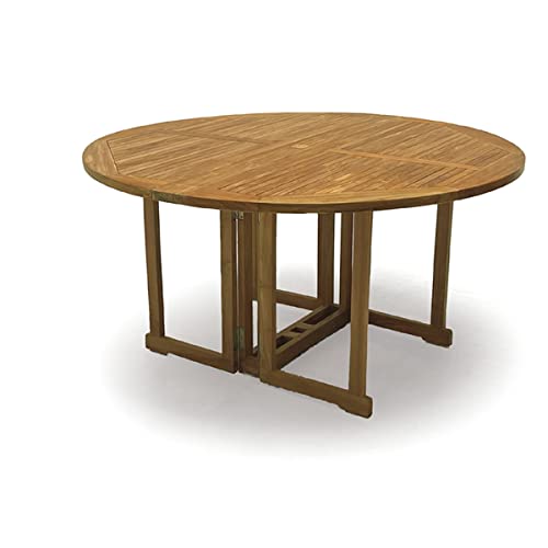 Bayview Patio 7 Piece Indonesian Grade A Teak Outdoor Folding Dining Set Natural Finish Teak Wood