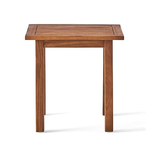 Christopher Knight Home Perla Outdoor 2 Seater Acacia Wood Bistro Set Teak + Cream