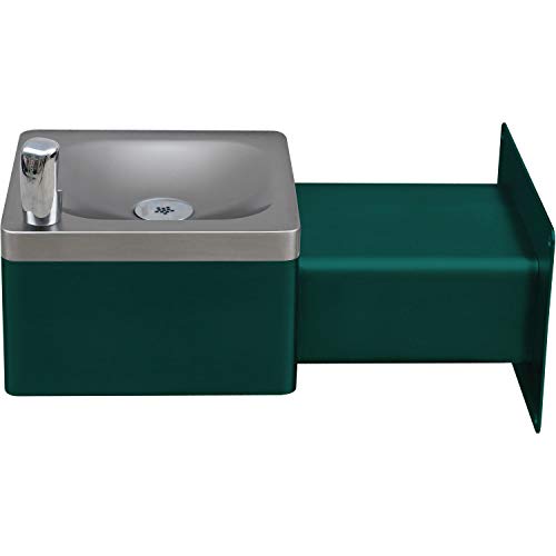 Global Industrial Outdoor Wall Mounted Drinking Fountain Green