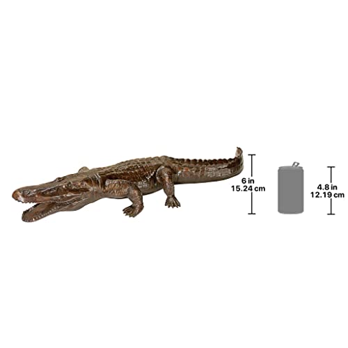 Design Toscano Prowling Alligator Cast Bronze Garden Statue Bronze