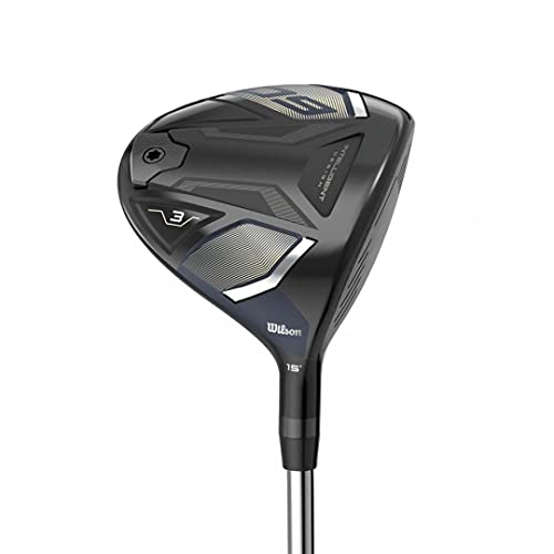 WILSON Staff D9 Golf Fairway 5 Wood - Men's Left Hand, Standard Length Regular Flex, 18 Degree Loft Gray