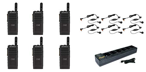 SR-Moto SL300-U-SC-99 Digital DMR Radio with E346 Headset & Multi Unit Charger