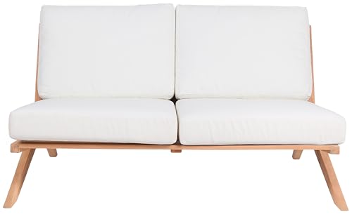 Meridian Furniture Tahiti Collection Modern Outdoor Loveseat White