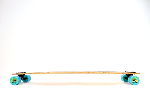 Inspiration Longboards Bamboo Composite BIGBOY Longboard Complete Black and Teal