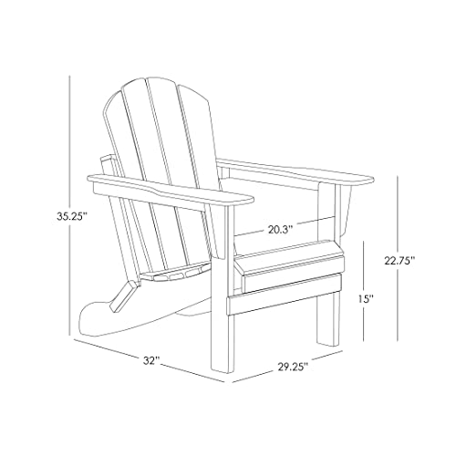 WestinTrends Malibu Outdoor Folding Poly Adirondack Chair Set of 8 Turquoise