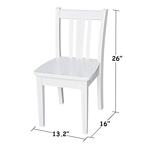 IC INTERNATIONAL CONCEPTS Table with 4 San Remo Juvenile Chairs White