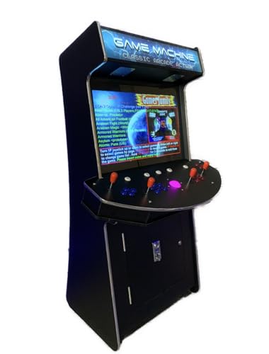 TOP US VIDEO ARCADES Full Size 4 Player Arcade Machine 4600 Games 32-inch Screen Black