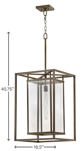 Hinkley Max Extra Large Hanging Lantern Burnished Bronze