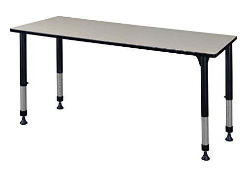 Regency Kitt Height Adjustable Classroom Table 66" x 30" Light Maple
