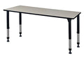 Regency Kitt Height Adjustable Classroom Table 66" x 30" Light Maple