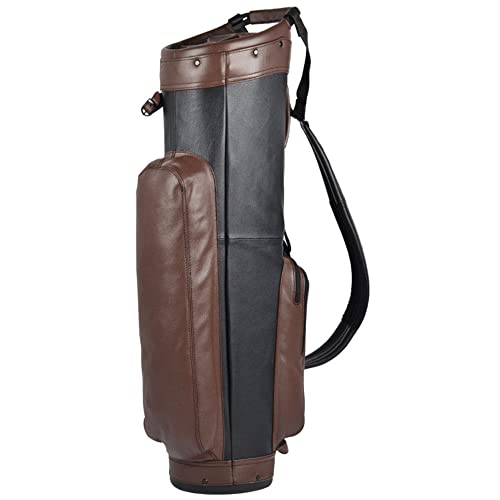 Sun Mountain 2020 Golf Leather Cart Bag Navy-White-Red
