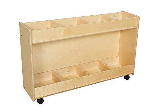 Contender Birch Montessori Kids' Bookcase Display Stand Natural