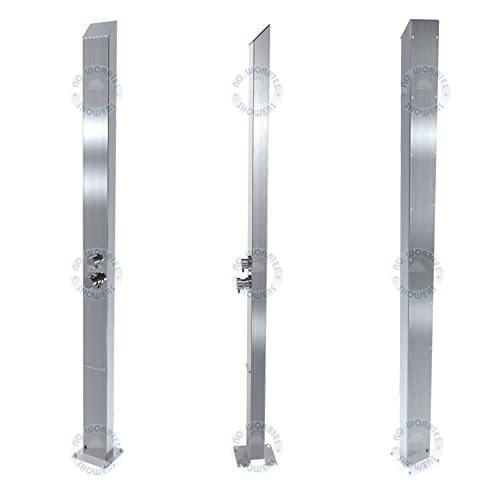 No Worries Showers Outdoor Shower Toorak 316 Marine Grade Stainless Steel Panel