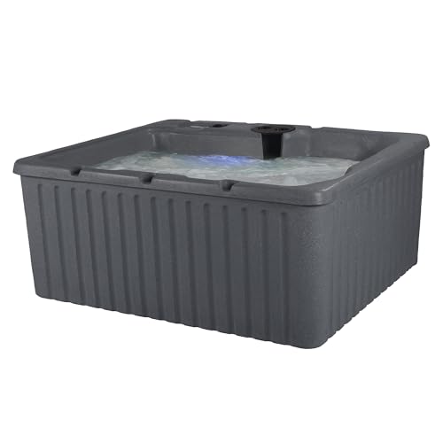 Aqualife by Strong Spas 3-4 Person Hot Tub with Hydrotherapy Jets and LED Lighting Gray Granite