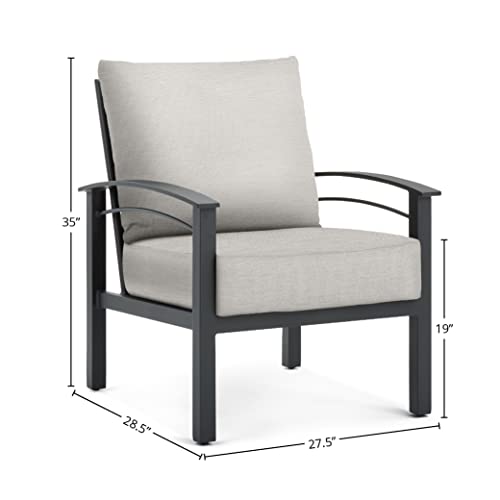 Winston Stanford Cushion Lounge Chair Weathered Teak