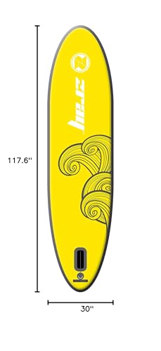 Pool Central Inflatable Zray X1 All Around Stand-Up Paddle Board 10' Yellow