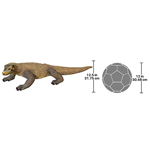 Design Toscano Large Komodo Dragon Statue Multicolor