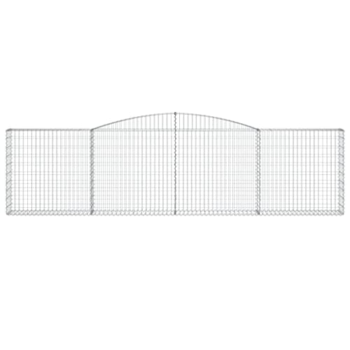 Arched Gabion Baskets 2 pcs Galvanized Iron for Outdoor Plants Self-Watering Pots White Black Other