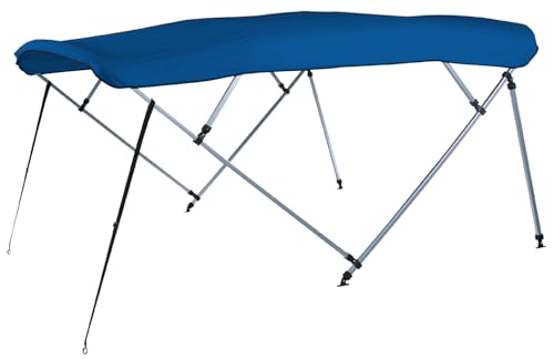 Carver by Covercraft 8' 4-Bow SQ Tube Pontoon Bimini Top Kit 48" H Pacific Blue