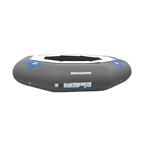 AQUAGLIDE Inflatable AquaPark Trampoline with C-Deck 14' Multicolor