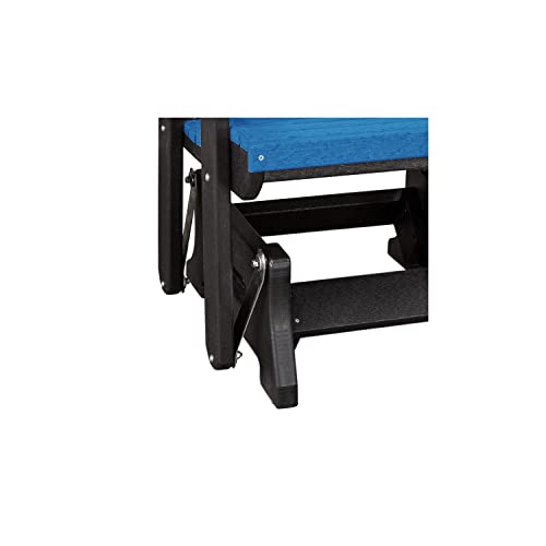 American Furniture Classics Double Glider with Table Blue and Black