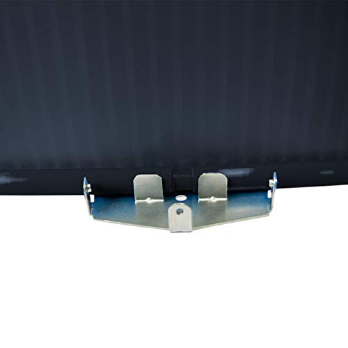 Lake Effect Pools Metropolitan 15' Round Above-Ground Pool Black with Blue Liner & Skimmer