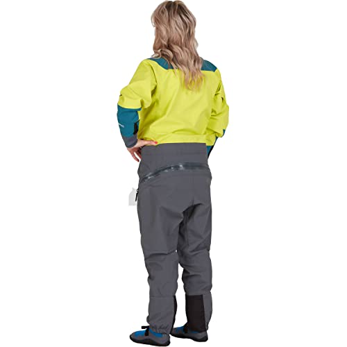 NRS Women's Nomad Gore-TEX Pro Semi-Dry Suit Chartreuse M
