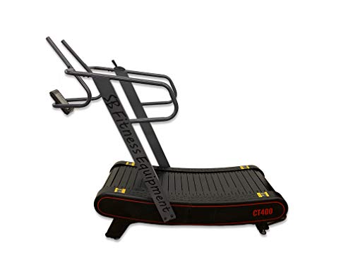 SB Fitness Equipment CT400 Self Generated Curved Commercial Exercise Treadmill Black