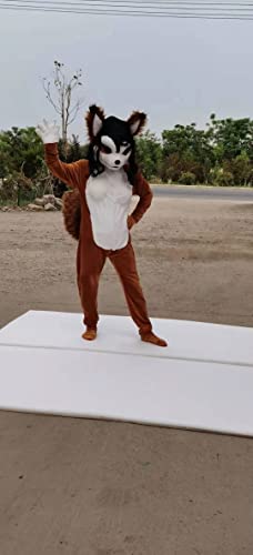 FurryMascot CatWomen Fox Fursuit Costume White