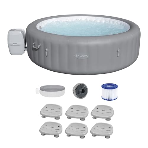 Bestway SaluSpa Grenada AirJet Inflatable Hot Tub Gray