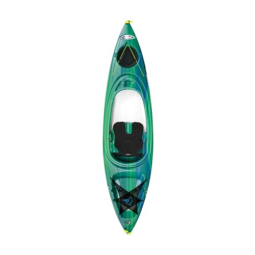 Pelican Argo 100X Recreational Sit-in Kayak - Lightweight, Safe and Comfortable - Green Fade