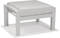 Winston Whitlock Cushion Lounge Ottoman Smooth White/Canvas Natural