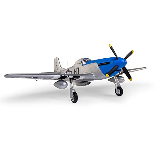 E-flite RC Airplane P-51D Mustang 1.2m BNF Basic with AS3X and Safe Select