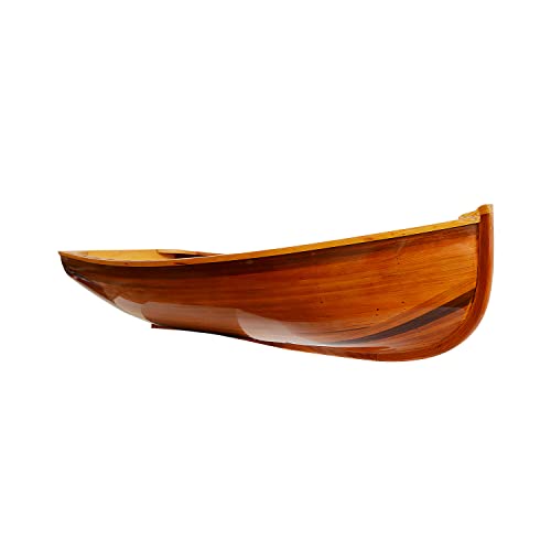 Old Modern Handicrafts Whitehall Dinghy Wooden Boat Display Only Brown