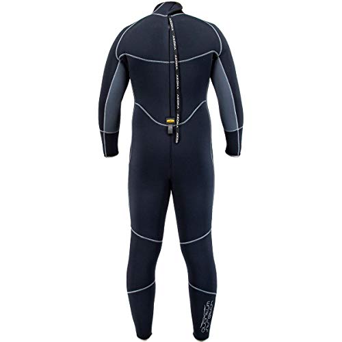 AKONA Mens 7mm Cold Water Full Suit Quantum Stretch Neoprene Medium Long