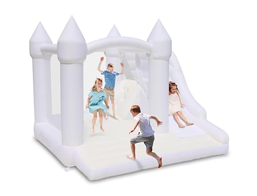 Bounceland Castle Palace Daydreamer Cloud Bounce House with Slide & Basketball Hoop Neutral