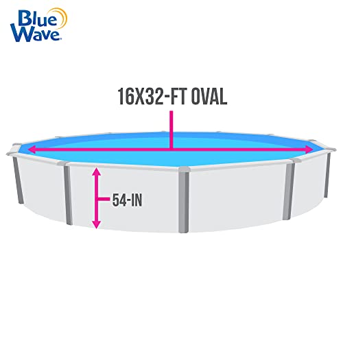 Blue Wave Sports Heavy Gauge Mangalore Mosaic Oval Unibead Pool Liner 16x32 FT Blue