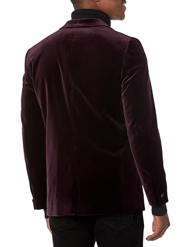Theory Men's Chambers Tux Plush Velvet Malbec 40