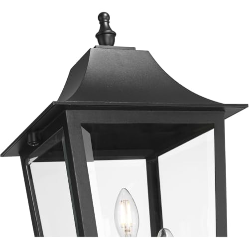 Z-Lite Gannon 3 Light 122" Tall Post Light Black