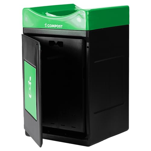 Commercial Zone Products Avante™ Series Black Compost Container 55-Gallon Square