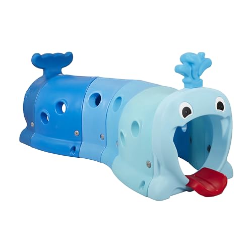 ECR4Kids Willow Climb-N-Crawl Whale Play Structure Jumbo Blue