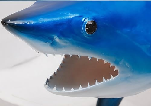 FENGSHUI-CAISHEN 70" Colorful Blue Shark Replica Wall Decor
