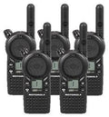 Motorola Solutions 5 Pack CLS1110 Two Way Radio Walkie Talkies Black
