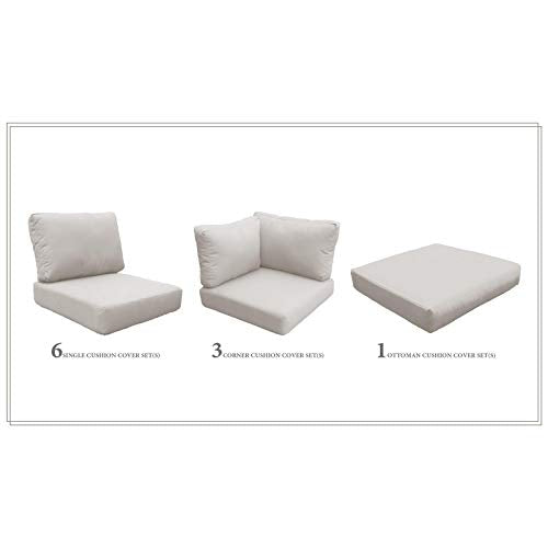 TK Classics Cushions BARBADOS-12b Patio Furniture Sail White