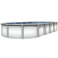 Lake Effect Pools Grand Cayman Oval Above Ground Swimming Pool Kit | 52" Wall Height | Resin Coated Steel Siding | Grand Cayman