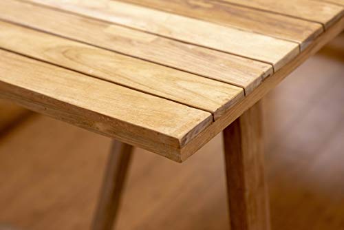 Amazonia Keystone 9-Piece Oval Patio Dining Set Grade A Teak Wood White